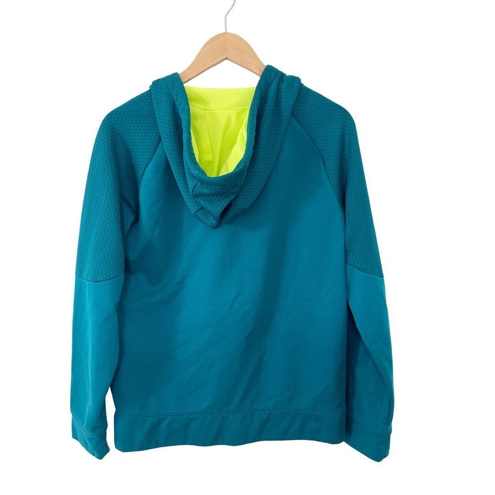 Russell Athletic Teal Textured Full Zip Performance Hoodie Men’s Small - Picture 3 of 14